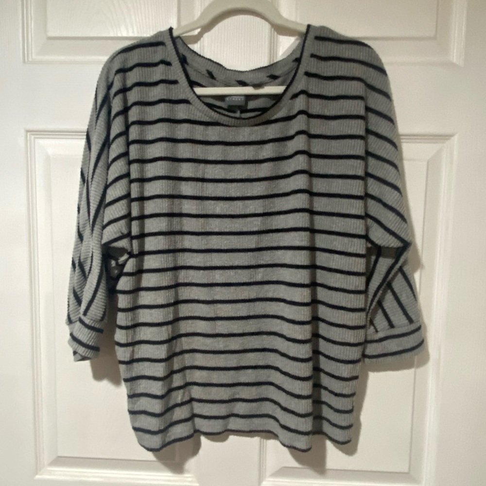 NY&Co striped gray and black sweater